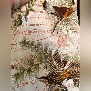 Pottery Barn Full/Queen Duvet Cover Palm Botanical Coastal Print 100% Cotton‎